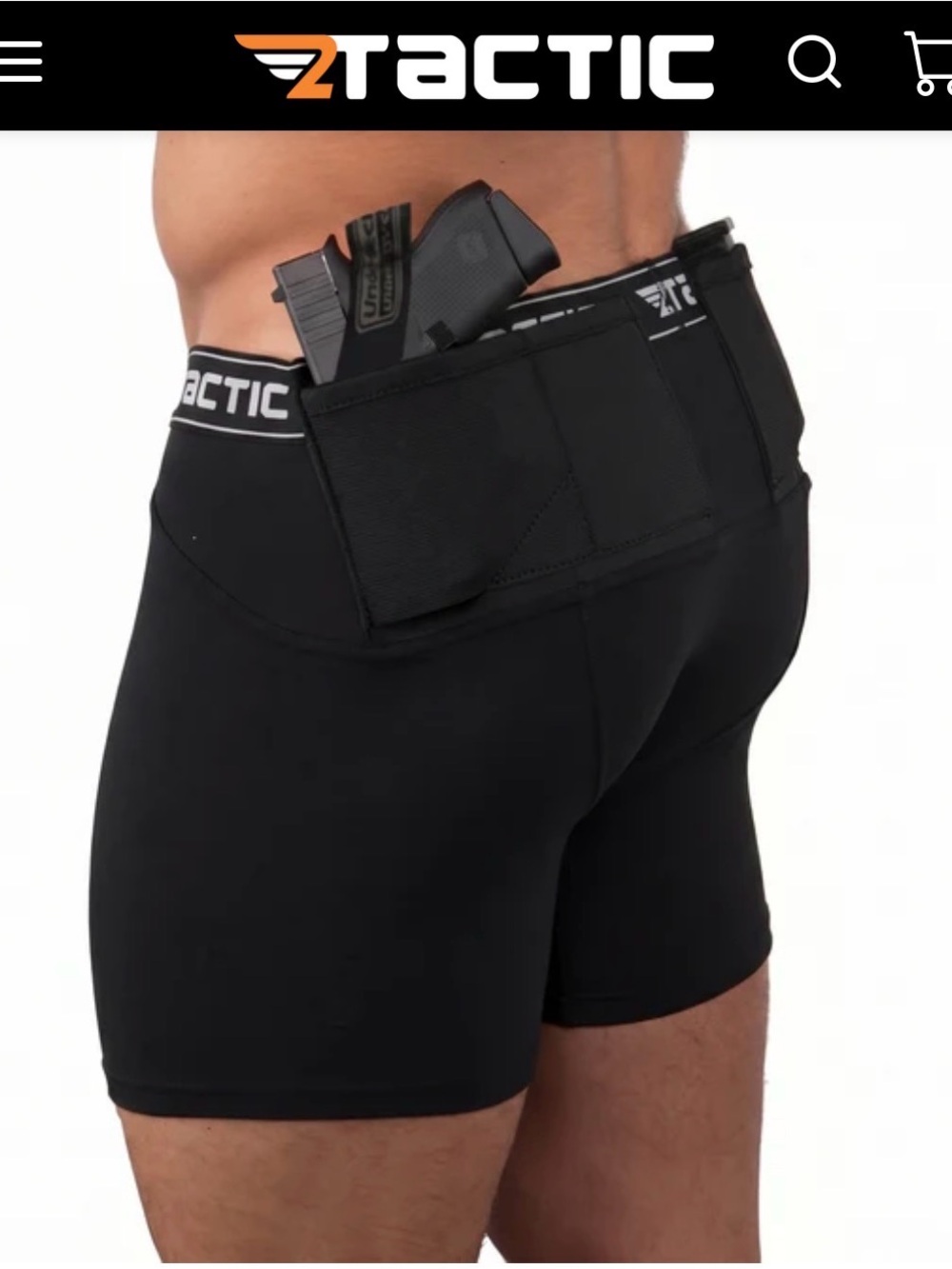 Men's Black Performance Boxer Briefs with Branded Waistband - Picture 6 of 10